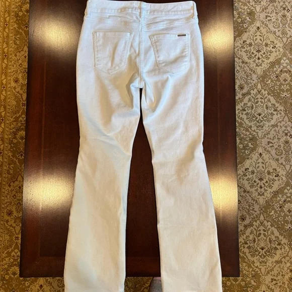 White House, Black Market mid rise, boot cut jeans in White, Size 4 S (short) - Picture 2 of 6